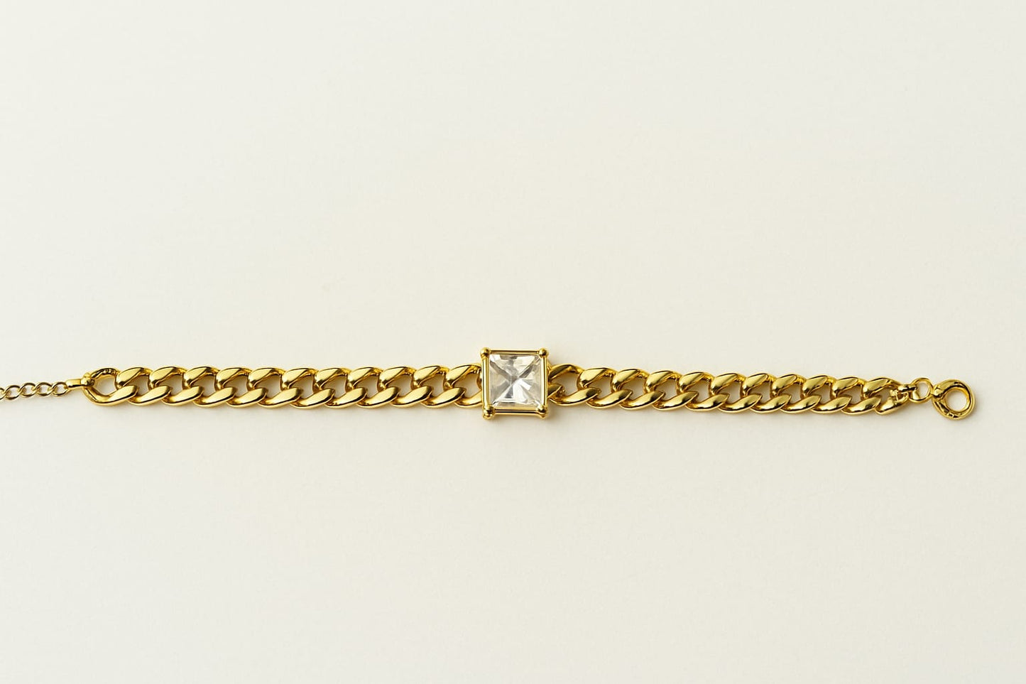 Crystal Luxe Gold Chain Bracelet