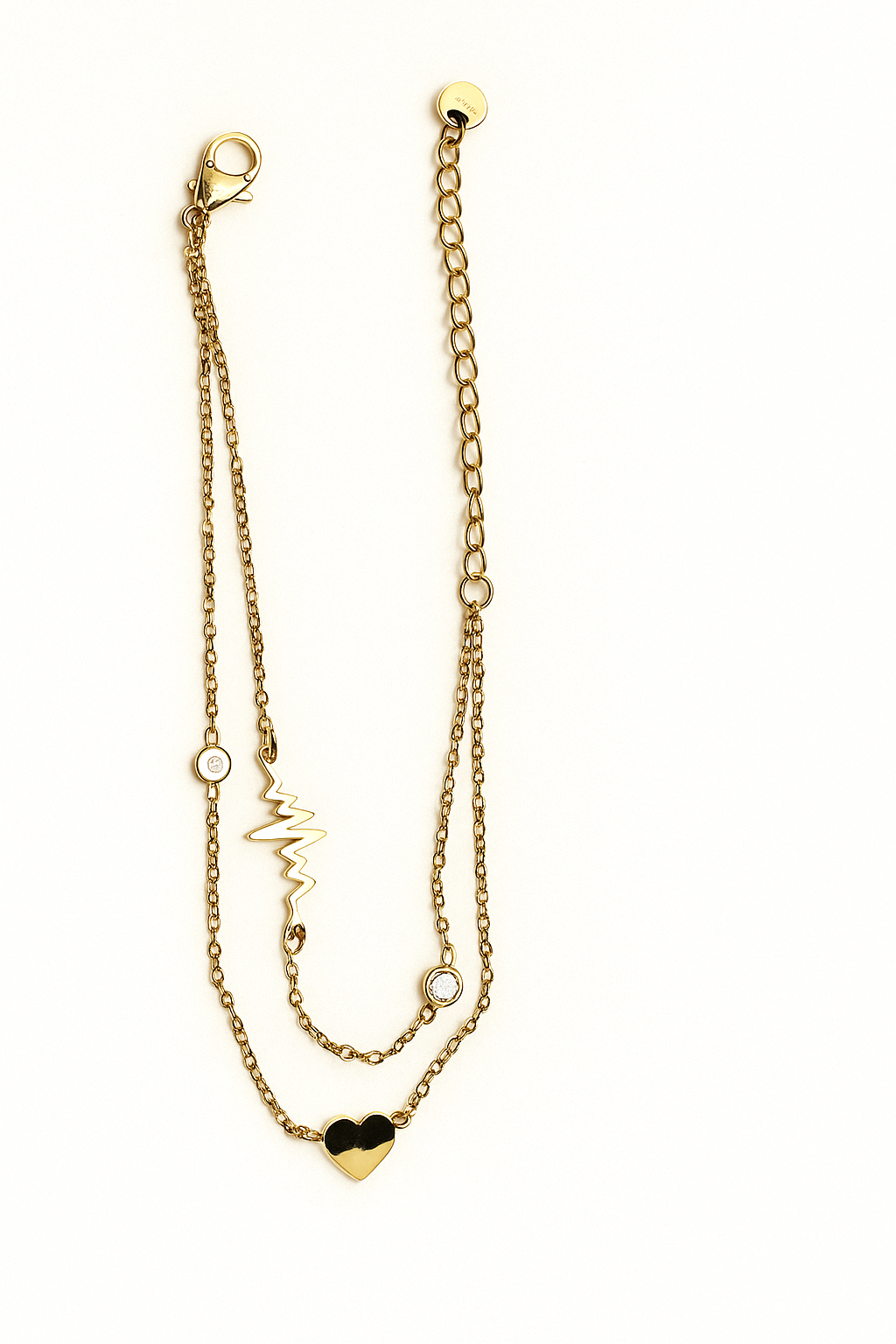 Dual Charm Love Pulse Bracelet