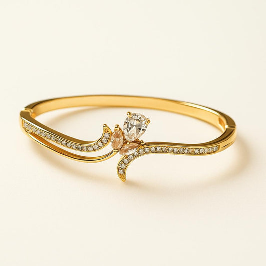 Floral Spark Gold Bracelet