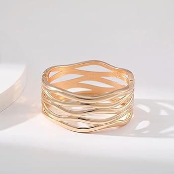 Abstract Swirl Cuff Bracelet