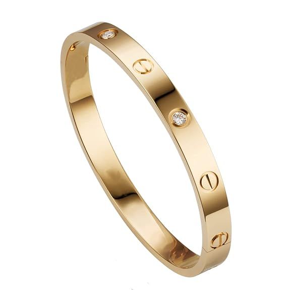 Exquisite Cartier Love Bracelet in Yellow Gold with Diamonds